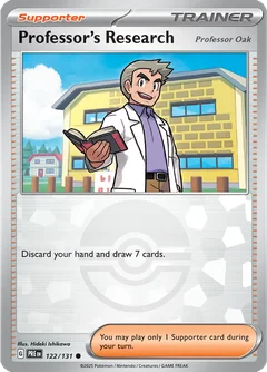 Professor's Research Oak Poke ball Holo 122